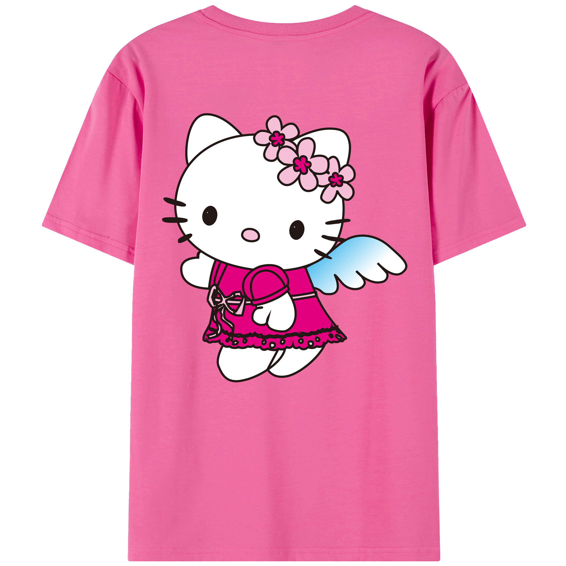 （画像用） Hello Kitty ハローキティ レディース半袖Tシャツ(バックプリント)